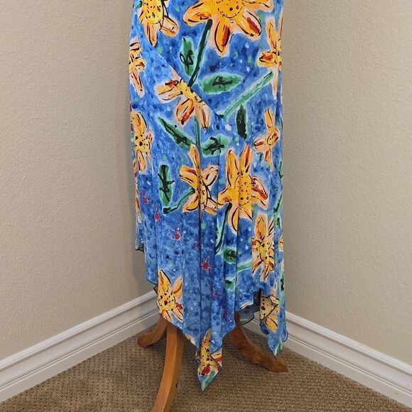 - Jams World Strappy Sunflower Scarf Hem Sundress Size M - Picture 2 of 8